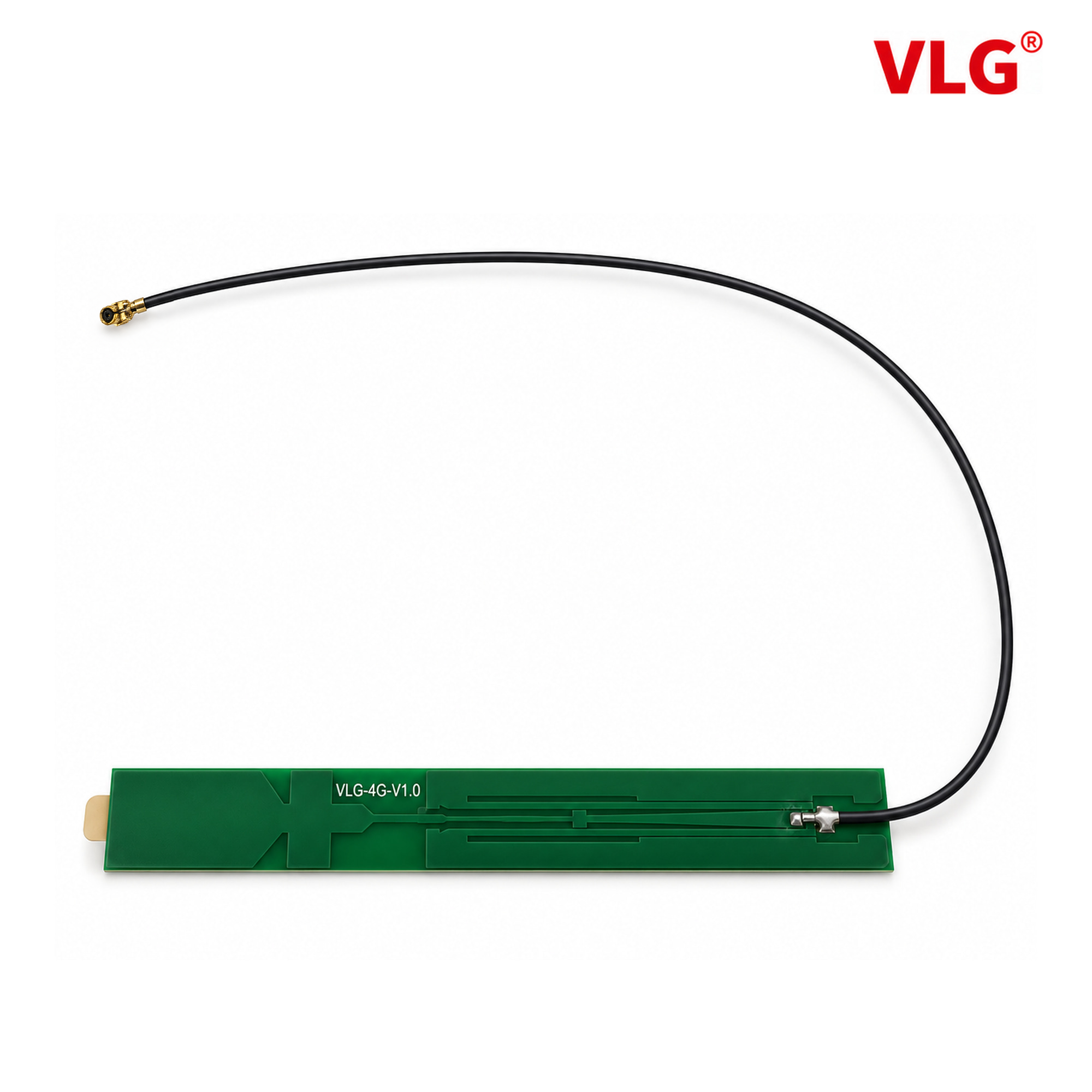 VLG V2282-001-A-01 embedded 4G PCB antenna with coaxial cable