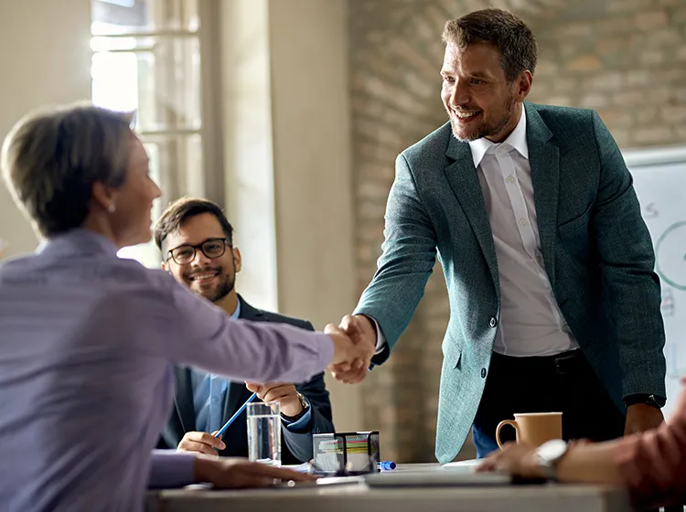 Both parties review, approve, and finalize the sample.