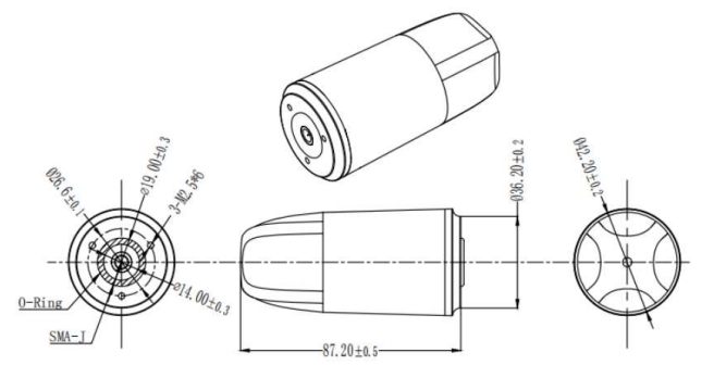 VLG-609 Multi-star Multi-frequency Spiral Antenna