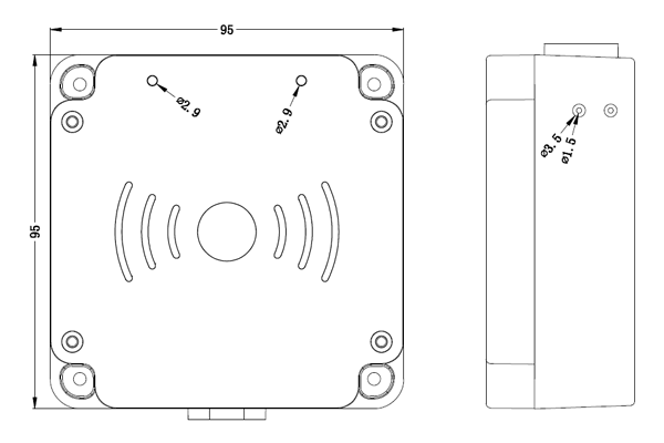 0-3 Meter UHF RFID Industrial Reader