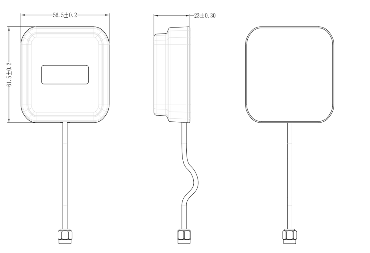 High accuracy L1+L5 GNSS Antenna for Vehicles