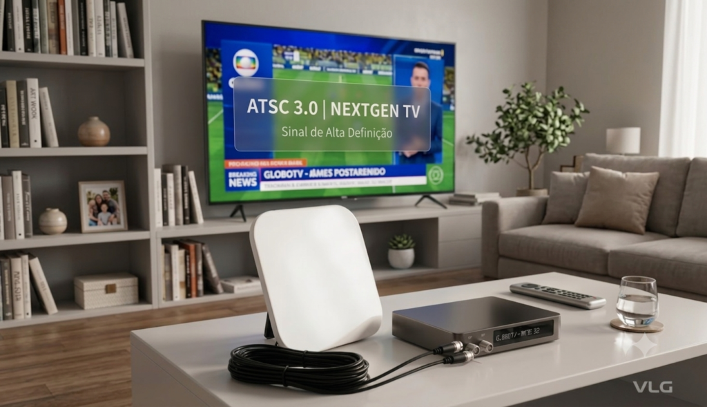MIMO digital TV antenna for urban areas